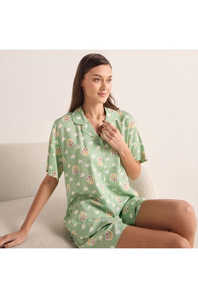 FAV Printed Shirt and Shorts Set