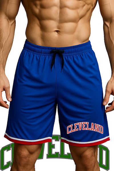 TOP GLORY Αθλητικό σορτς μπάσκετ Cleveland με τσέπες