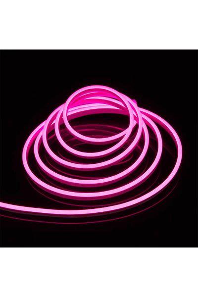 CLASSLIGHTS Bandă flexibilă LED neon, set complet, lungime 5m, lumină roz, IP65, ElectroAZ