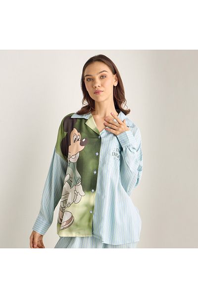 FAV Mickey Mouse Print Shirt and Pyjama Set