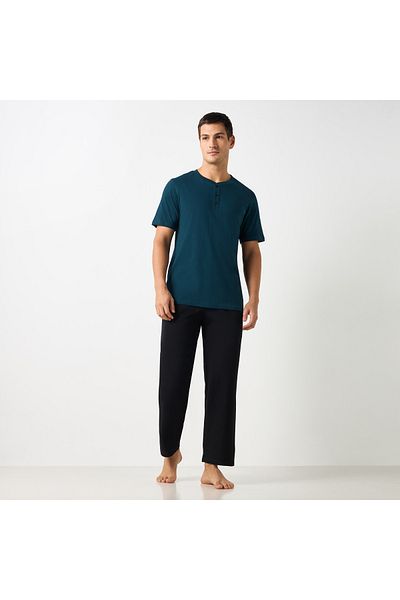 FAV Henley Neck T-shirt and Pyjama Set