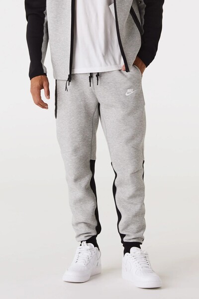 Nike Sportwear Tech Fleece Παντελόνι Γκρι Joggers Φούτερ Γκρι Μαύρο