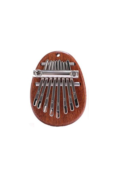 OEM Mini Kalimba Musical Instrument, 8 Notes, 7 x 5 cm, Solid Wood and Stainless Steel