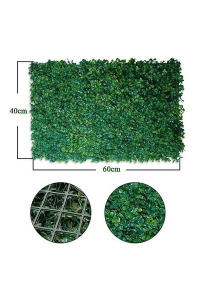 DRAMA HOME 60*40cm Artificial Grass Wall Set of 6 Pieces for Decorating Gardens, Homes and Swimming Pools