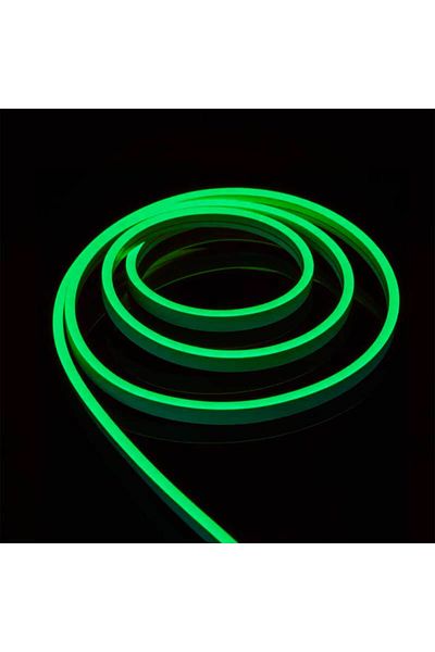 CLASSLIGHTS Bandă flexibilă LED neon, set complet, lungime 5m, lumină verde, IP65, ElectroAZ