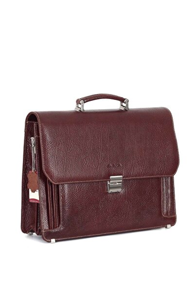 Aka Deri Leather Brown Classic Briefcase 270 61