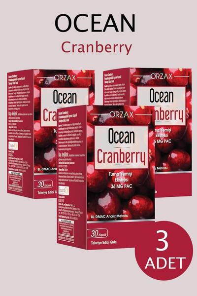 Ocean Cranberry 30 Kapsül 3 Adet