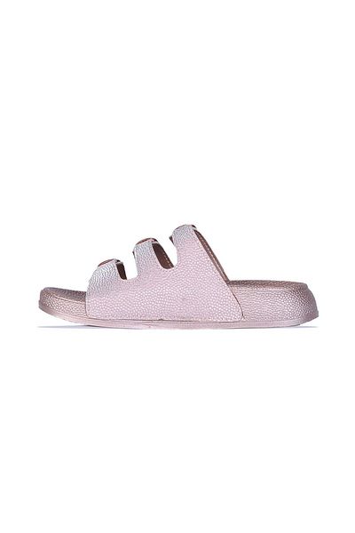 Pienn 3 Buckle Glitter Women's Flat Slippers