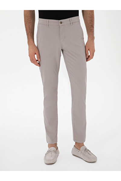 Cacharel Vizon Slim Fit Pamuk Karışımlı Kanvas Pantolon 50312177-VR052