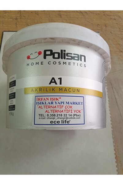 Polisan A1 Akrilik Iç Ve Dış Cephe Duvar Macunu Su Bazlı