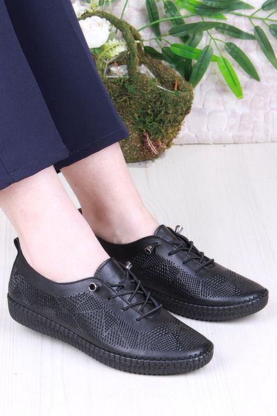 Pepita 427892   Anatomical Comfortable Flexible Rubber Laced Genuine Leather Women's Shoes