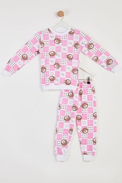 TOFİSA Boy's Pink Printed Pajama Set - 26450