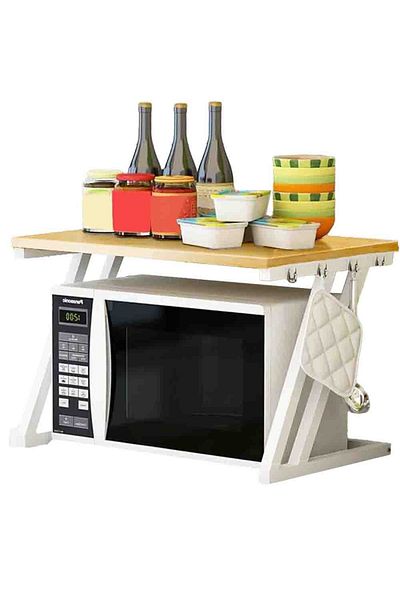 Quasar & Co. Universal Shelf, Microwave Safe, 57x38x38 Cm, Wood/Metal, Cream-White