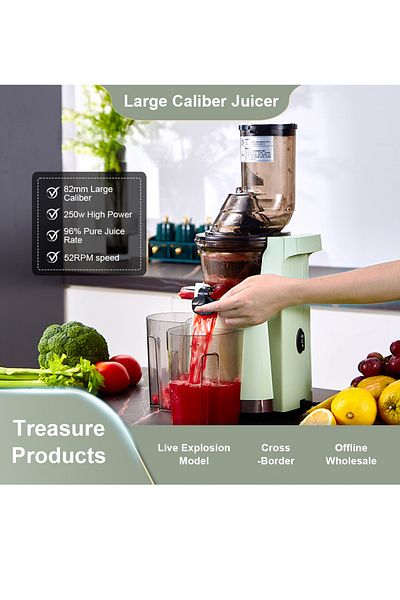 ET-LIFE Slow Masticating Juicer, Slow juicer, Fruit/Vegetable Juicer, Cold Press Juicer with High Output