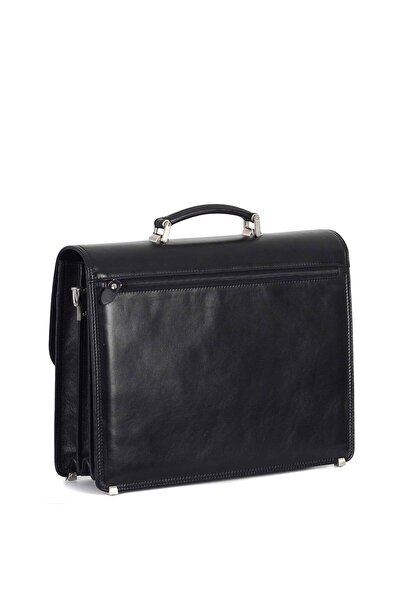 Aka Deri Leather Black Classic Briefcase 290 1