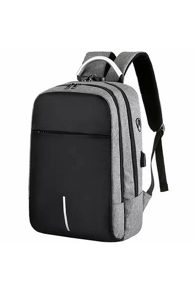 CRACOS Travel Backpack, ®, Gray, 42x28x15 Cm, ​​Anti-Theft System, Laptop Compartment, Hand Luggage