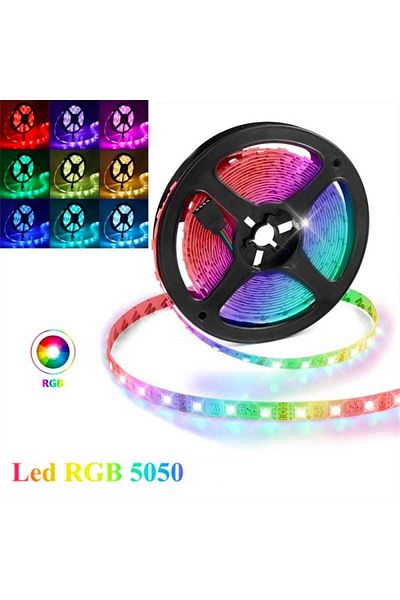 CLASSLIGHTS RGB LED strip 12V Multicolor, Outdoor IP65, 60 LED/m SMD5050, Roll 5 meters, ElectroAZ