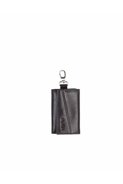 Aka Brown Leather Keychain 005 3