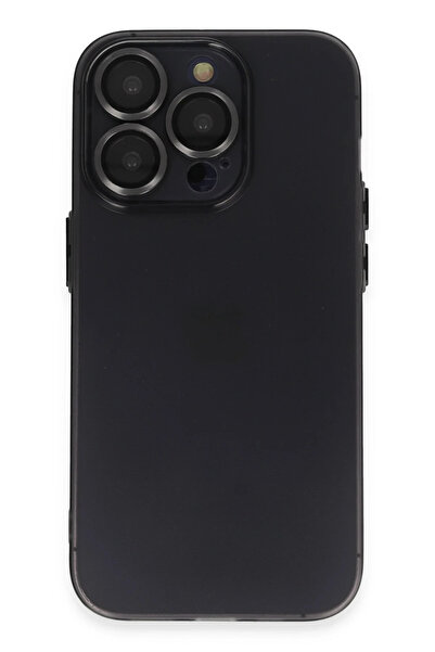 NewFace حافظة ايفون 13 برو ماكس من السيليكون بعدسة لوكو - اسود 1490928709