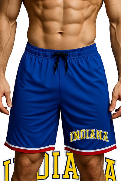 TOP GLORY Indiana εμπριμέ σορτς μπάσκετ με αθλητικά σορτς τσέπης