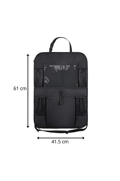 OEM Suport de Organizare pentru Scaun Auto, negru, 61 cm x 41.5 cm, material impermeabil