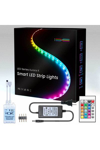 CLASSLIGHTS RGB LED Strip, Complete Plug & Play Kit, Length 5m, Accessories included, ElectroAZ
