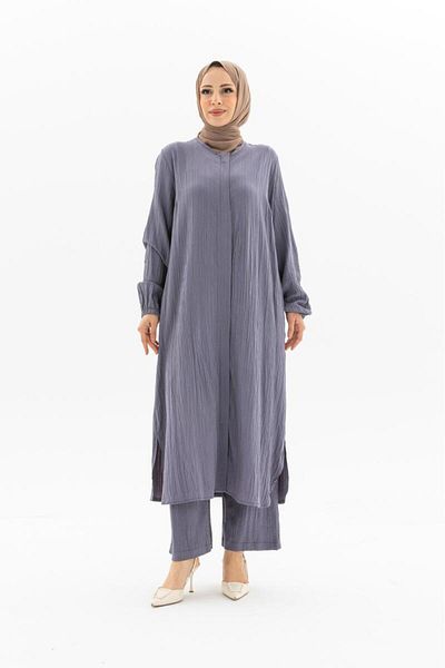 nevmira Bürümcük Hajj Umrah Suit Crew Neck with Hidden Zipper