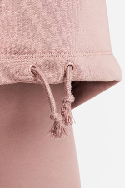 Nike Дамски суитшърт с голям размер и кръгло деколте Air French Terry Дамски суитшърт с голям размер, цвят кафяв