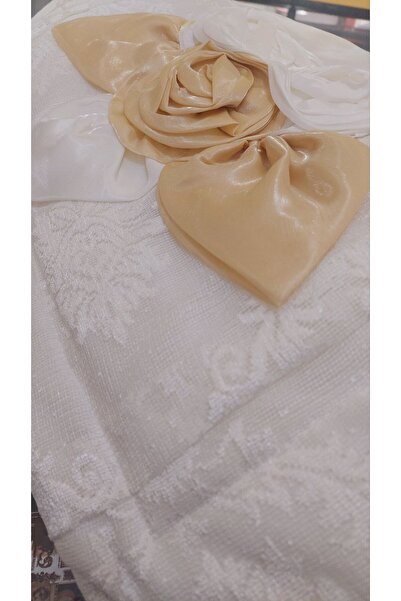 BALADI HOME Çeyizlik Yatak Örtüsü ( Set 4 Parçası ) Fransız Dantelli Ve Kapitoneli Yüksek Kalite Set Çantada