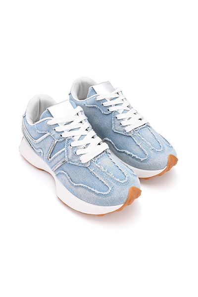 Tmall Pantofi sport pentru femei, denim, D1434, albastru deschis
