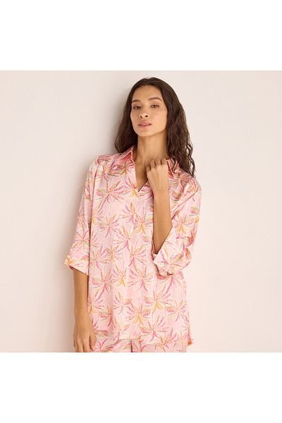 FAV Printed Collar Shirt and Pyjama Set