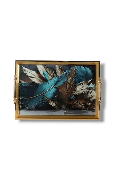 ROSE CENTER Decorative Tray, Special Design Presentation Tray, 42x29cm
