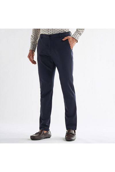 FAV Regular Fit Trousers with Pockets and Button Closure