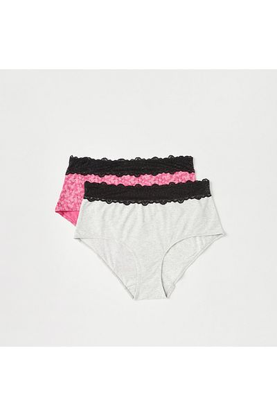 FAV Set of 2 - Lace Detail Full Briefs