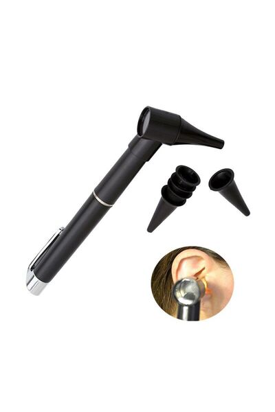Müstesna Işıklı Doktor Yaka Kalemi Hemşire Otoskop Cihazı Otoskop Spekülüm + Uç