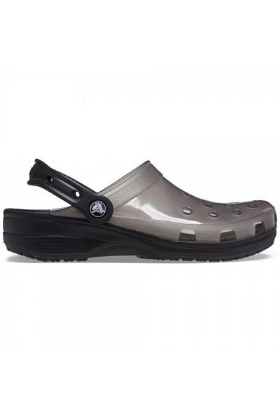 Crocs Classic Translucent Clog Black - Black 46-47 Eu - M12 Us