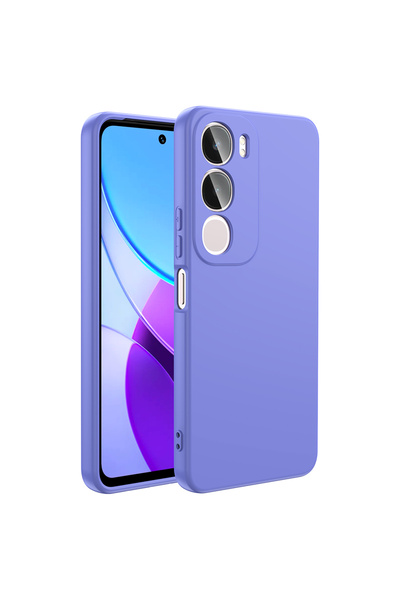 m.tk moveteck Vivo Y19S Case Launch Camera Protected Inside Velvet Soft Colorful Silicone Matte Feel Suede