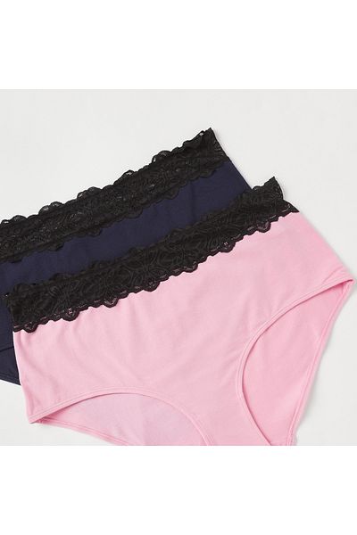 FAV Set of 2 - Lace Detail Full Briefs