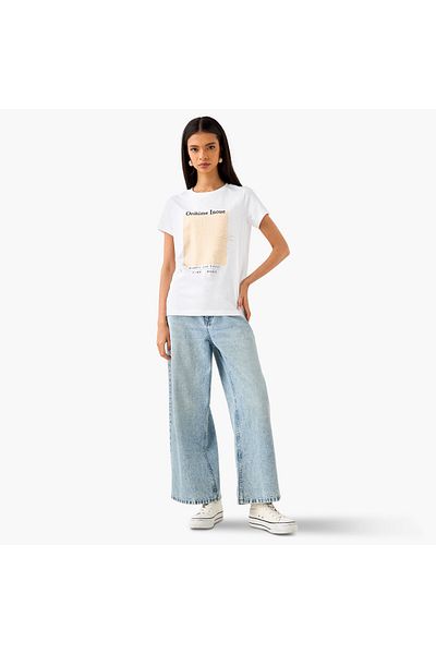 SP Characters Orihime Inoue Print T-shirt with Crew Neck