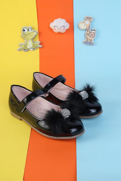 Moda Lime Pantofi de balerină cu toc mic pentru fete
