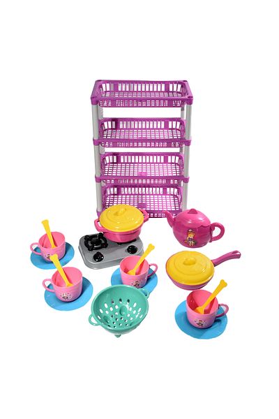 BubbyPlay Four-Storey Kitchen Set - Large and Fun Toy