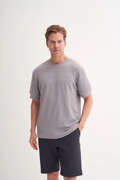 Cazador Μπλουζάκι Polo Neck Regular Fit Πλεκτό με υφή 4207