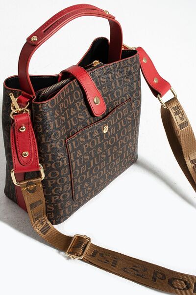 Just Polo JP New Season Original Just Polo 4 Compartment Medium Size Classic Sports Model Women's Shoulder Bag and Handbag