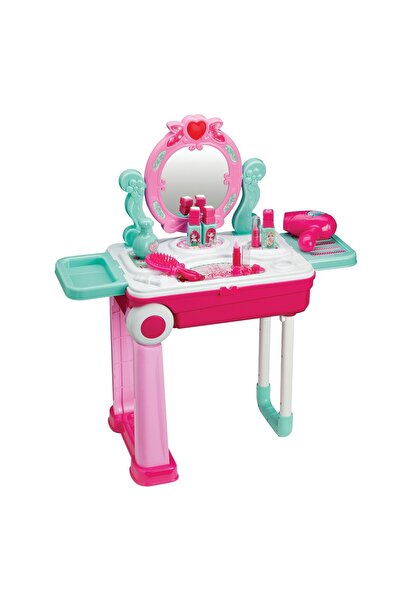 URBAN TOTS مجموعة عربة التجميل: مجموعة ألعاب مكياج للتظاهر واللعب، مع جميع ال...