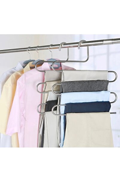 SWORDPLAST 5 Katlı Pantolon Askısı Krom