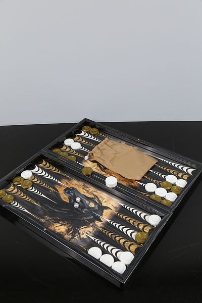imsaconcept Folding Wooden Backgammon Set Gift for Lover, Friend 1St Class Quality