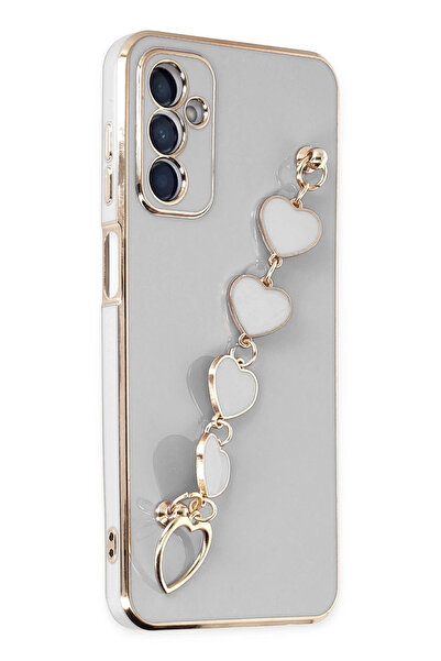 NewFace حافظة سامسونج جالاكسي A14 4G من السيليكون - أبيض SPTGL