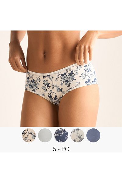 FAV Set of 5 - Assorted Briefs with Bow Detail