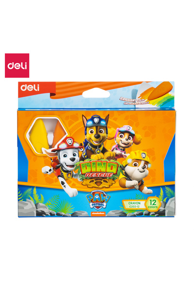 Deli Plastic Crayon ASST. EC202-12