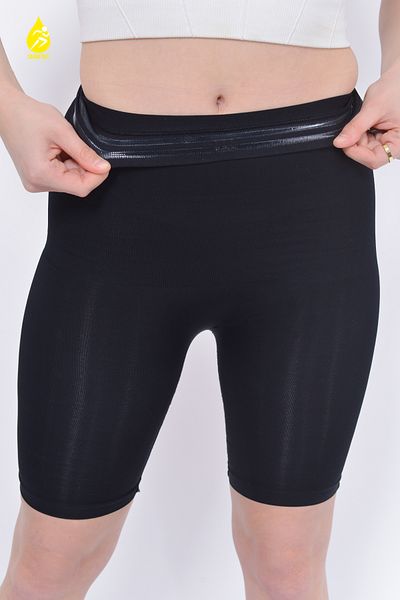 REYNEV Women's Comfortable Seamless Corset Shorts, Non-Slip Silicone Black Premium Corset Shorts